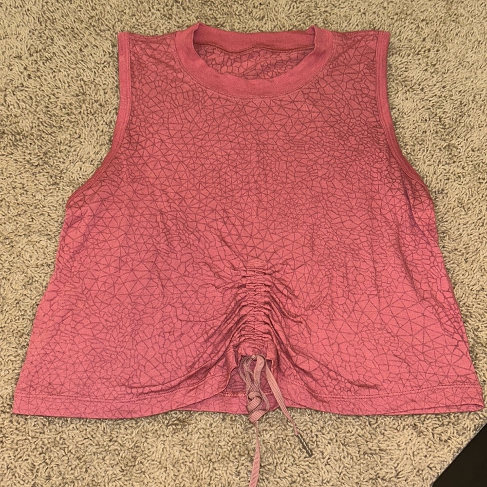Lululemon pink printed top